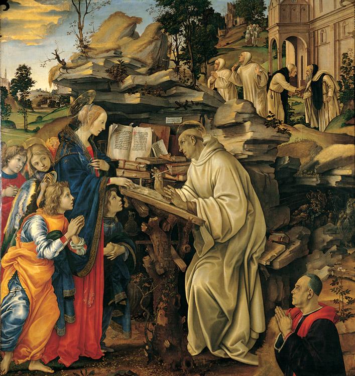 The Vision of St Bernard (mk080, Filippino Lippi